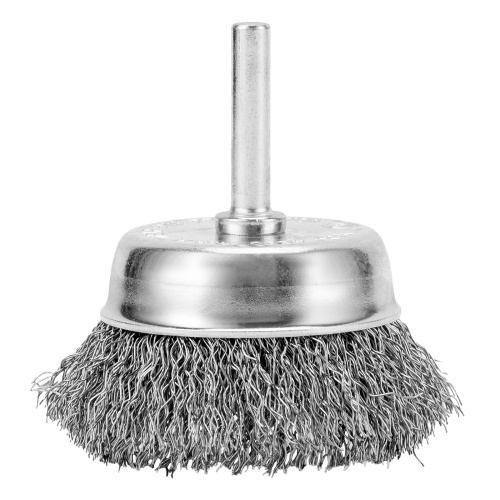Щетка для дрели, 65 мм, "чашка" со шпилькой, витая проволока Сибртех по ценам производителя в Челябинске с доставкой по всей России