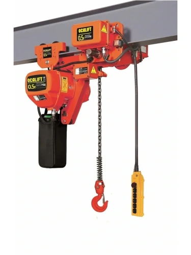 0,5т 3м УСВ таль цепная ТЭЦ OCALIFT 005-01LHD 380в передвижная двухскоростная купить в Москве с доставкой по всей России | ProtosMarket.ru