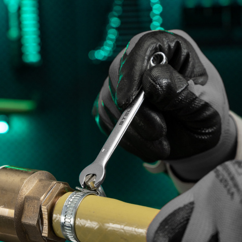 Ключ комбинированный, 7 мм, CrV, матовый хром Stels по ценам производителя в Челябинске с доставкой по всей России