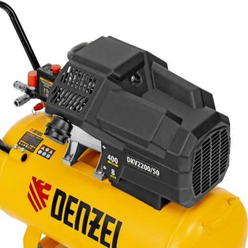 Компрессор воздушный DKV2200/50, Х-PRO 2.2 кВт, 400 л/мин, 50 л Denzel по ценам производителя в Челябинске с доставкой по всей России