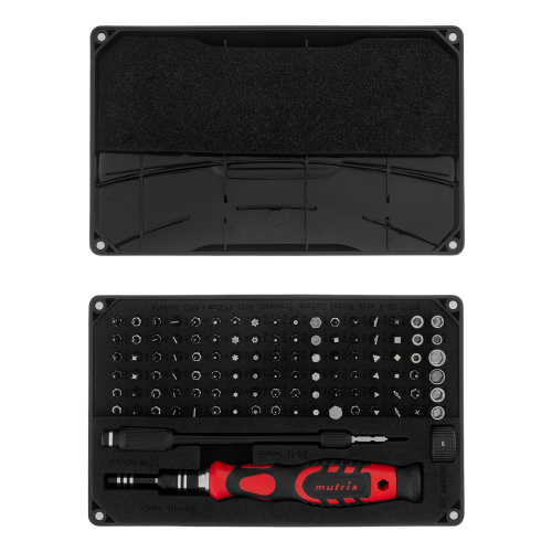 Набор для точных работ 107 в 1, универсальный, сталь CrV Matrix по ценам производителя в Челябинске с доставкой по всей России