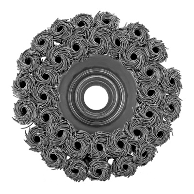 Щетка для УШМ, 75 мм, М14, "чашка", двухрядная, крученая проволока 0.35 мм Matrix по ценам производителя в Челябинске с доставкой по всей России