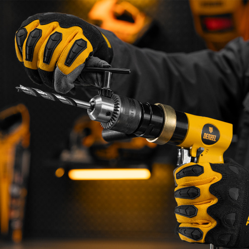 Пневматическая дрель PD500, 500 об/мин, 114 л/мин, 13 мм Denzel по ценам производителя в Челябинске с доставкой по всей России