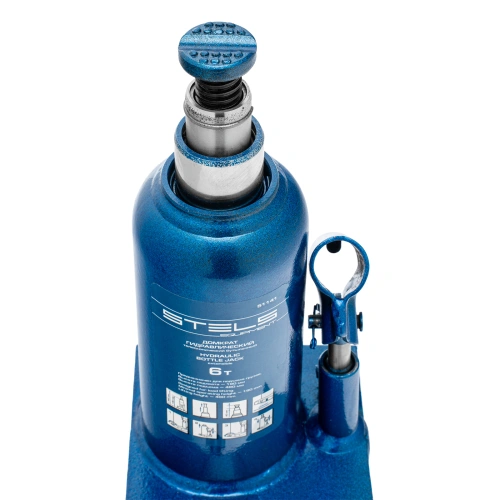 Домкрат гидравлический бутылочный телескопический, 6 т, h подъема 190-480 мм Stels по ценам производителя в Челябинске с доставкой по всей России