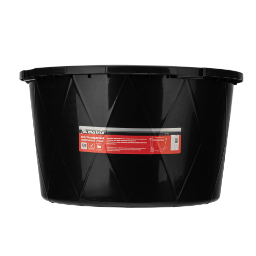 Таз строительный круглый универсальный, 120л, ударопрочный, с ребрами жесткости Matrix по ценам производителя в Челябинске с доставкой по всей России