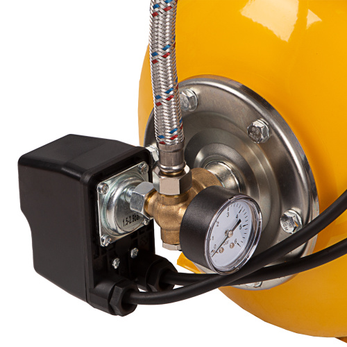 Насосная станция PS1100С, 1100 Вт, 4500 л/ч, ресивер 24 л, подъем 46 м, чугун Denzel по ценам производителя в Челябинске с доставкой по всей России