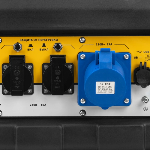 Генератор бензиновый PS 70 EA, 7.0 кВт, 230 В, 25 л, коннектор автоматики, электростартер Denzel по ценам производителя в Челябинске с доставкой по всей России
