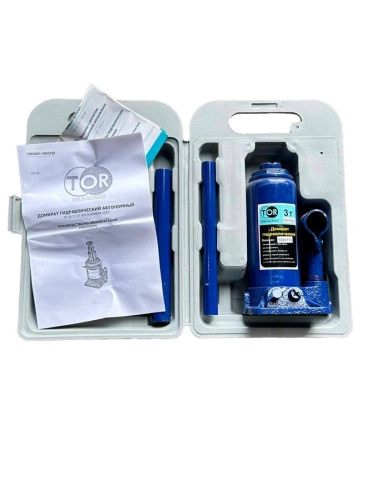 Домкрат гидравлический TOR ДГ-3 г/п 3,0 т (в пластиковом кейсе) по ценам производителя в Челябинске с доставкой по всей России