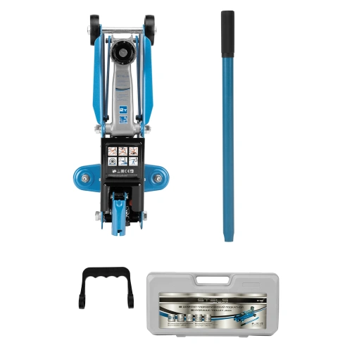 Домкрат гидравлический подкатной, 2 т, h подъема 140-340 мм, в кейсе Stels по ценам производителя в Челябинске с доставкой по всей России