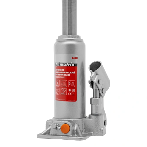 Домкрат гидравлический бутылочный, 4 т, h подъема 194-372 мм, в пластиковом кейсе Matrix по ценам производителя в Челябинске с доставкой по всей России