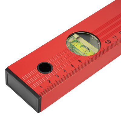 Уровень алюминиевый, 600 мм, 3 глазка, красный, линейка Matrix по ценам производителя в Челябинске с доставкой по всей России