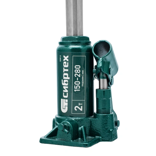 Домкрат гидравлический бутылочный, 2 т, 150-280 мм, в пласт. кейсе Сибртех по ценам производителя в Челябинске с доставкой по всей России