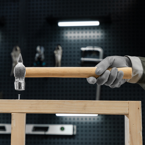 Молоток слесарный, 600 г, круглый боек, деревянная рукоятка по ценам производителя в Челябинске с доставкой по всей России