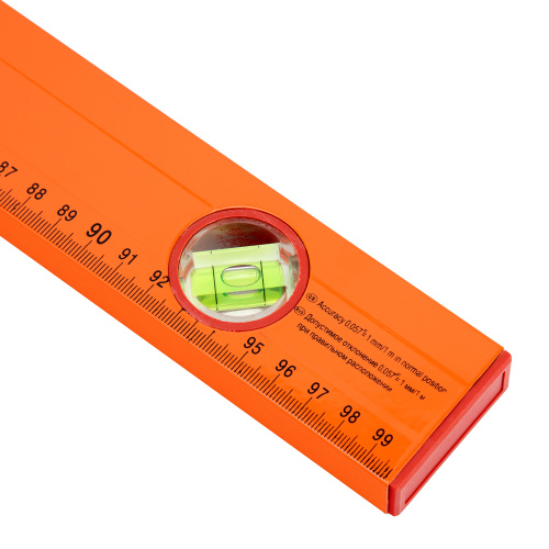 Уровень алюминиевый, 1000 мм, 3 глазка, желтый, линейка Sparta по ценам производителя в Челябинске с доставкой по всей России