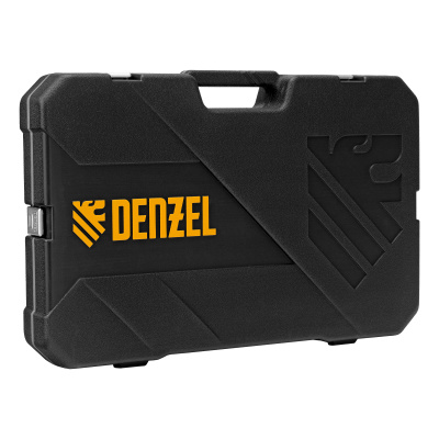 Набор инструментов, 1/2", 1/4", 3/8", CrV, S2, пластиковый кейс, 216 предметов Denzel по ценам производителя в Челябинске с доставкой по всей России