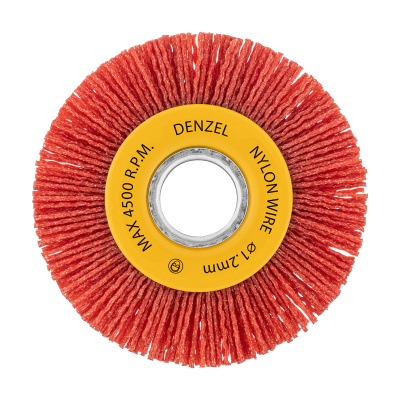 Щетка для УШМ, 100 мм, Плоская, нейлоновая щетина, посадка 22,2 мм Denzel по ценам производителя в Челябинске с доставкой по всей России