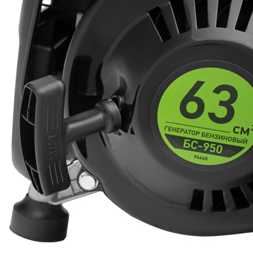 Генератор бензиновый БС-950, 0.8 кВт, 230 В, 2-х тактный, 4 л, ручной стартер Сибртех по ценам производителя в Челябинске с доставкой по всей России