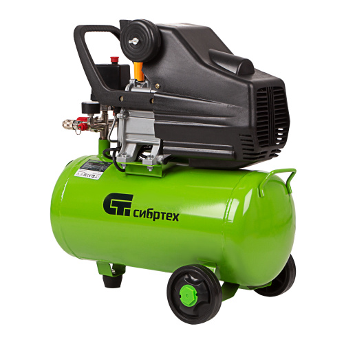 Компрессор воздушный КК-1500/24, 1.5 кВт, 198 л/мин, 24 л, прямой привод, масляный Сибртех по ценам производителя в Челябинске с доставкой по всей России