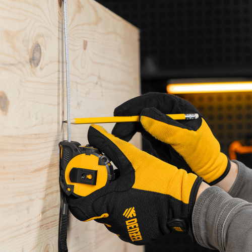 Рулетка 3м х 16мм, автоматич. фиксац., нейлон. покрытие, магнит. зацеп, двухстор. разметка Denzel по ценам производителя в Челябинске с доставкой по всей России