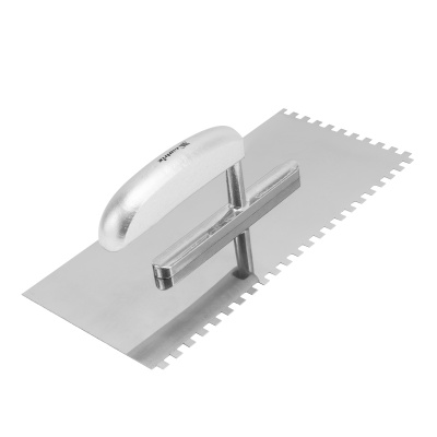 Гладилка из нержавеющей стали, 280 х 130 мм, деревянная ручка, зуб 6 х 6 мм Matrix по ценам производителя в Челябинске с доставкой по всей России