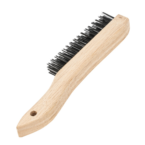 Щетка зачистная четырехрядная, закаленная прямая проволока с деревянной ручкой Сибртех по ценам производителя в Челябинске с доставкой по всей России