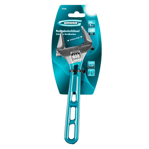 Ключ разводной 200 мм, CrV, облегченный Gross по ценам производителя в Челябинске с доставкой по всей России