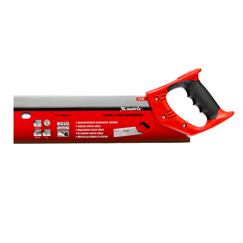 Пила по дереву обушковая для стусла, 350 мм, двухкомпонентная рукоятка Matrix по ценам производителя в Челябинске с доставкой по всей России