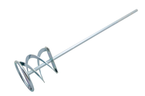 Миксер для красок и штукатурных смесей, 80 х 400 мм, оцинкованный, шестигранный хвостовик 8 мм Denzel по ценам производителя в Челябинске с доставкой по всей России