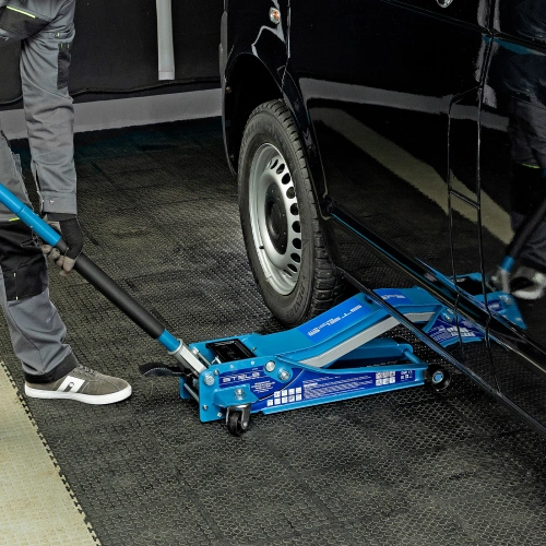 Домкрат гидравлический подкатной 3 т, быстрый подъем, Low profile quick lift, 75-505 мм, профессиональный STELS по ценам производителя в Челябинске с доставкой по всей России
