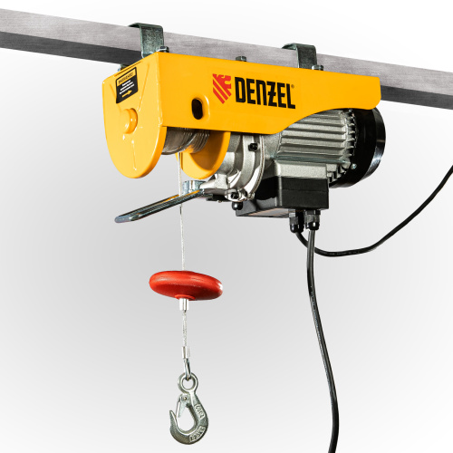 Тельфер электрический TF-250, 0.25 т, 540 Вт, высота 12 м, 10 м/мин Denzel по ценам производителя в Челябинске с доставкой по всей России