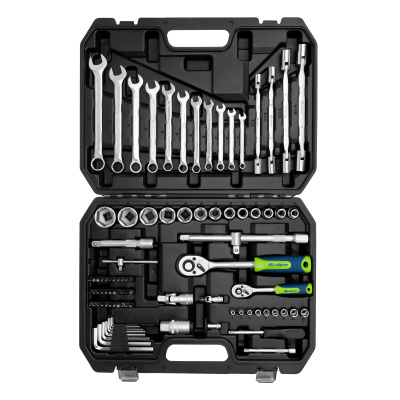 Набор инструментов, 1/2", 1/4", пластиковый кейс 89 предметов Сибртех по ценам производителя в Челябинске с доставкой по всей России