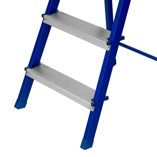 Стремянка, 3 ступени, стальной профиль, алюминиевые ступени Сибртех по ценам производителя в Челябинске с доставкой по всей России