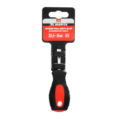Отвертка Anti-Slip, SL5 х 38 мм, CrV, двухкомпонентная рукоятка Matrix по ценам производителя в Челябинске с доставкой по всей России