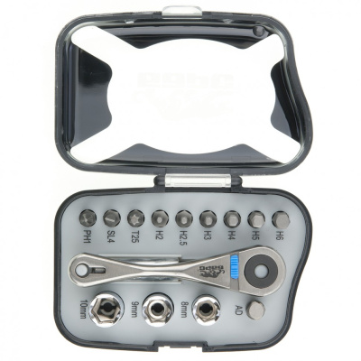 Реверсивная трещотка с набором бит и торцевыми головками, 14 шт Барс по ценам производителя в Челябинске с доставкой по всей России