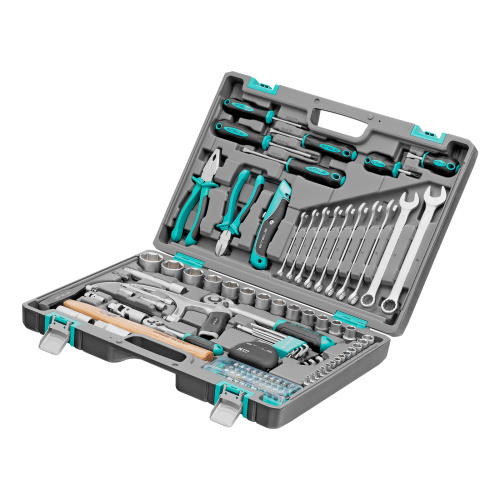 Набор инструментов, 1/2", 1/4", CrV, пластиковый кейс 98 предметов Stels по ценам производителя в Челябинске с доставкой по всей России