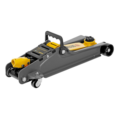 Домкрат гидравлический подкатной с фиксатором, 2,5 т,  85-385 мм, в пласт. кейсе Denzel по ценам производителя в Челябинске с доставкой по всей России