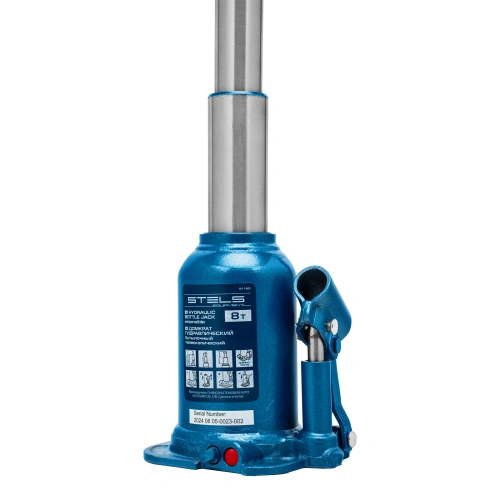 Домкрат гидравлический бутылочный телескопический, 8 т, подъем 180-410 мм Stels по ценам производителя в Челябинске с доставкой по всей России