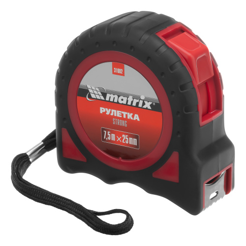Рулетка Strong,7,5 м х 25 мм,обрезиненный корпус Matrix по ценам производителя в Челябинске с доставкой по всей России