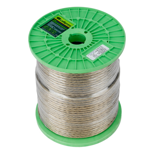 Трос металлополимерный прозрачный ПР-6.0, толщина 6.0 мм, катушка 150 метров Сибртех по ценам производителя в Челябинске с доставкой по всей России