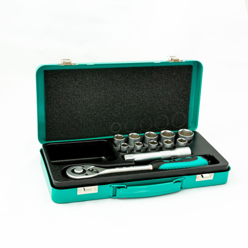 Набор торцевых головок, 1/2, головки 10 - 24 мм, с трещоточным ключом, 12 предметов Stels по ценам производителя в Челябинске с доставкой по всей России