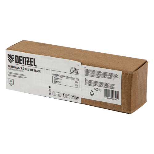 Нож шнека для грунта ER-250, диаметр 250 мм, комплект 2 шт Denzel по ценам производителя в Челябинске с доставкой по всей России