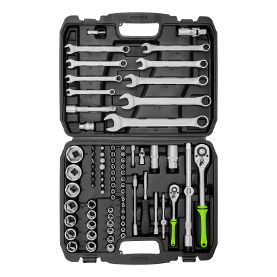 Набор инструмента, 1/2", 1/4", пластиковый кейс, 83 предмета Сибртех по ценам производителя в Челябинске с доставкой по всей России