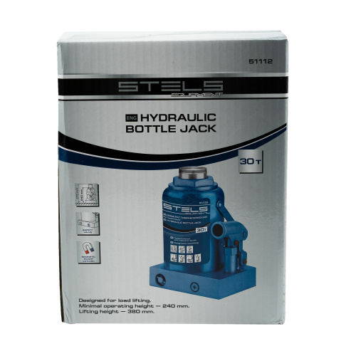 Домкрат гидравлический бутылочный, 30 т, H подъема 240-370 мм Stels по ценам производителя в Челябинске с доставкой по всей России
