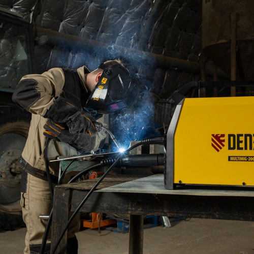 Аппарат инвертор. полуавтомат. сварки MultiMIG-200DP Synergy Double Pulse, 200 А, ПВ 80% Denzel по ценам производителя в Челябинске с доставкой по всей России