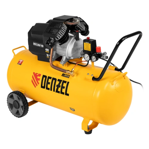 Компрессор воздушный DKV2200/100, Х-PRO 2.2 кВт, 400 л/мин, 100л Denzel по ценам производителя в Челябинске с доставкой по всей России