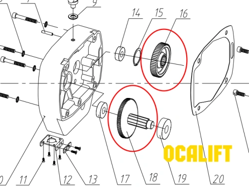 Редукторная пара 02501/0301/0502 купить в Москве с доставкой по всей России | ProtosMarket.ru