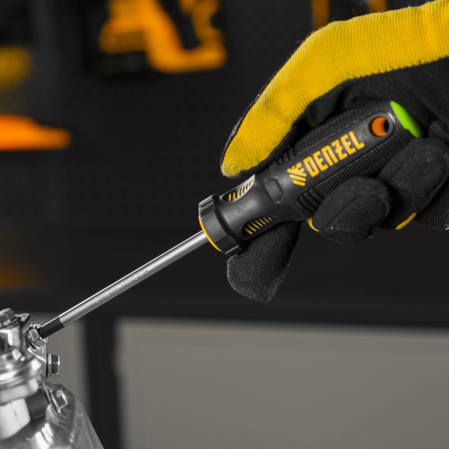 Отвертка PZ2x100 мм, CrV, трехкомпонентная рукоятка Denzel по ценам производителя в Челябинске с доставкой по всей России