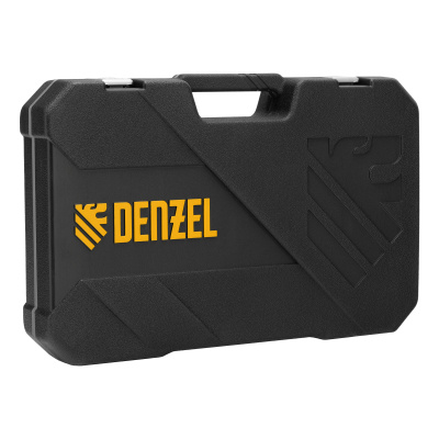 Набор инструментов, 1/2", 1/4", CrV, S2, пластиковый кейс, 64 предмета Denzel по ценам производителя в Челябинске с доставкой по всей России