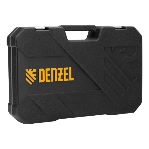 Набор инструментов, 1/2", 1/4", CrV, S2, пластиковый кейс, 64 предмета Denzel по ценам производителя в Челябинске с доставкой по всей России