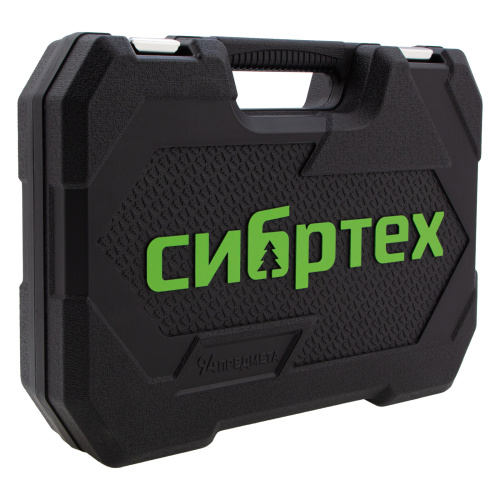 Набор инструментов 94 предмета, CrV, 1/2", 1/4" Сибртех по ценам производителя в Челябинске с доставкой по всей России
